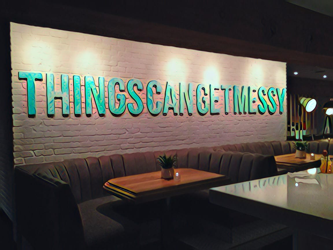 Things can get messy